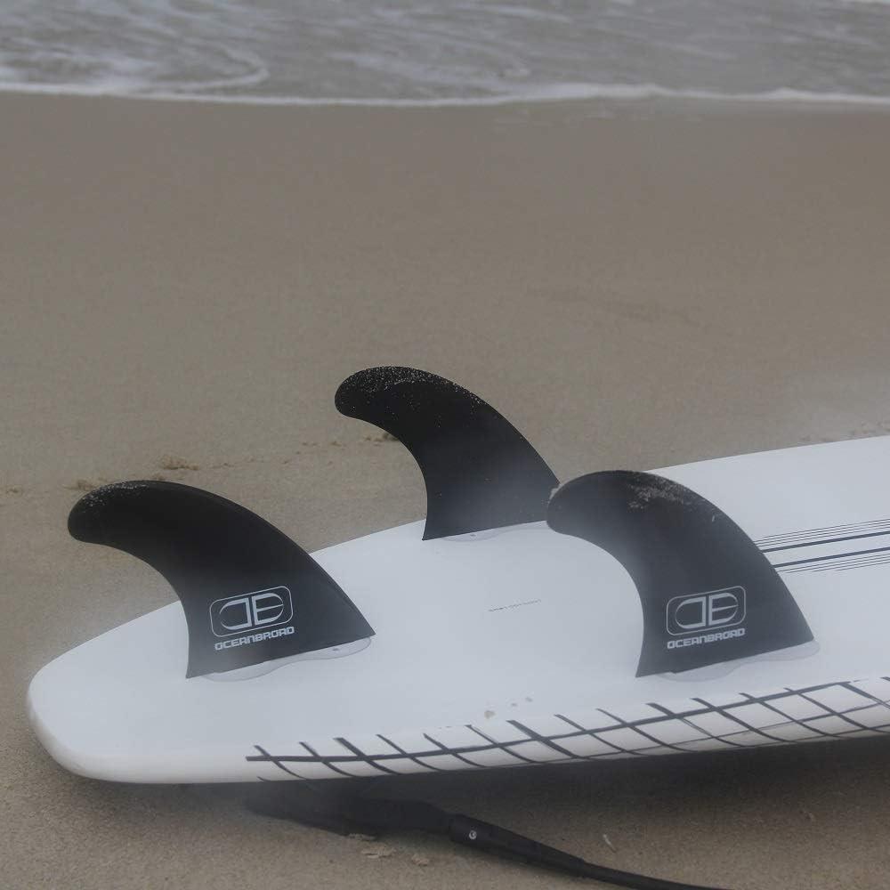 OCEANBROAD Surfboard Fin Thruster 3 Fins for FCSBased Fin Box with