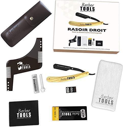 Premium Shaving Set: Razor with Interchangeable Blades 40 Double Blades ...