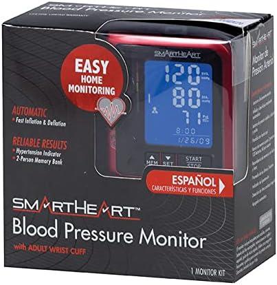 SmartHeart Blood Pressure Monitor, D-Ring Wrist Cuff
