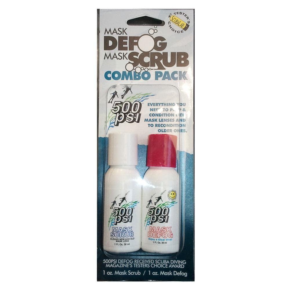 500 PSI Defog/Mask Scrub Pack Clear Vision for Diving Enthusiasts