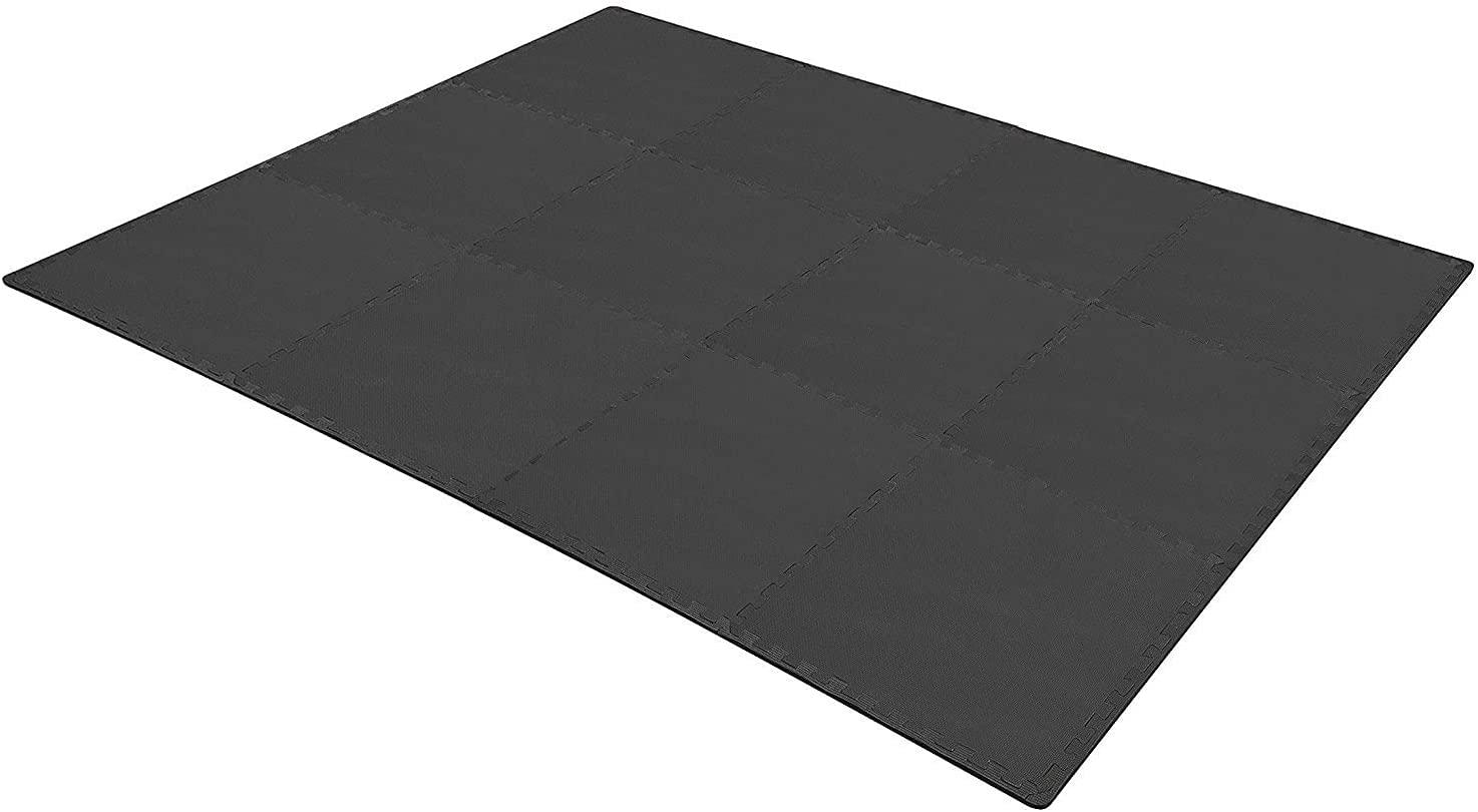 Balancefrom 1 Extra Thick Puzzle Exercise Mat with Eva Foam Interlocking Tiles