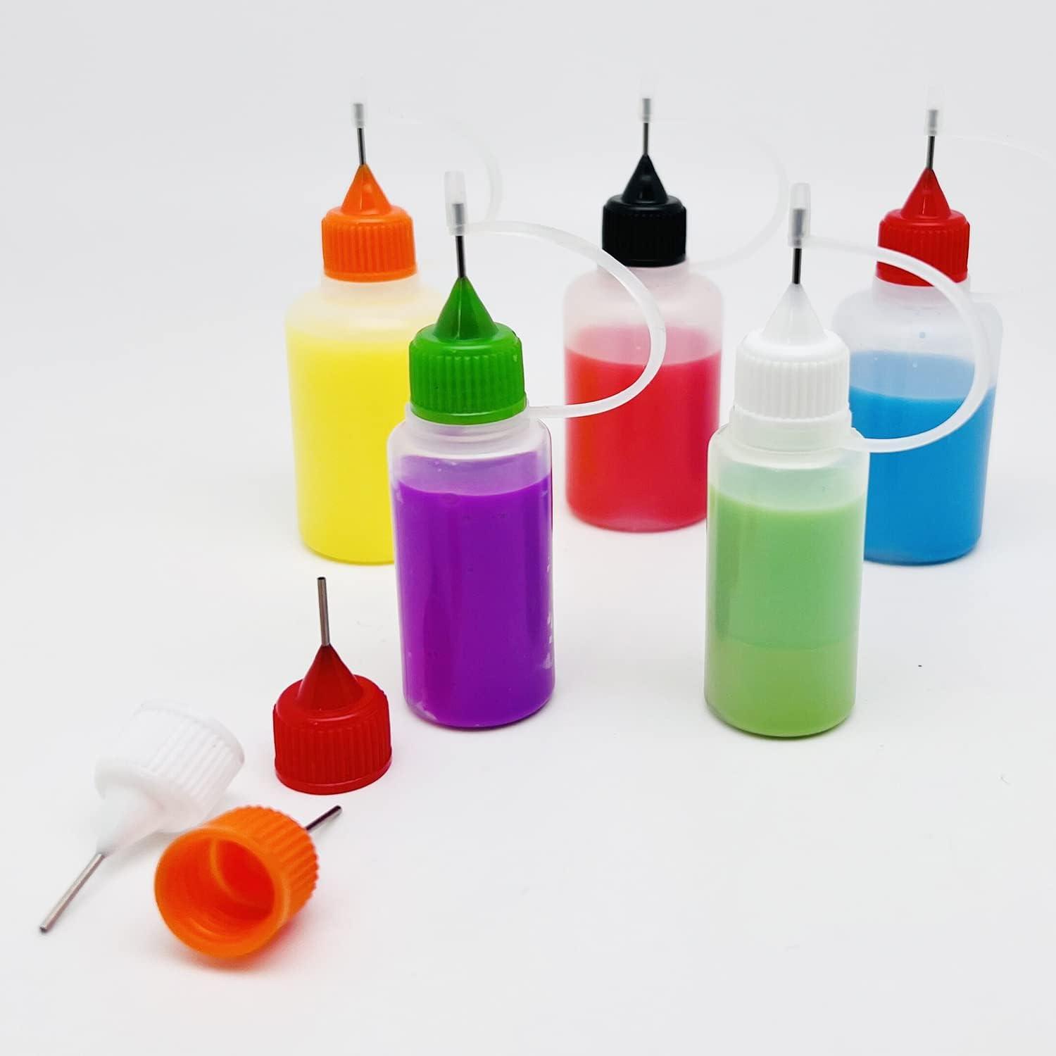 6 Sets of Precision Needle Tip Squeeze Bottles Glue Applicator Bottle Glue Dropper Bottle, Size: One Size