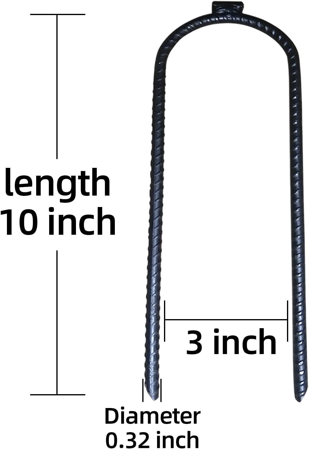 ExtraLarge 10"x3" Heavy Rebar Trampoline Wind Stakes Safety Ground