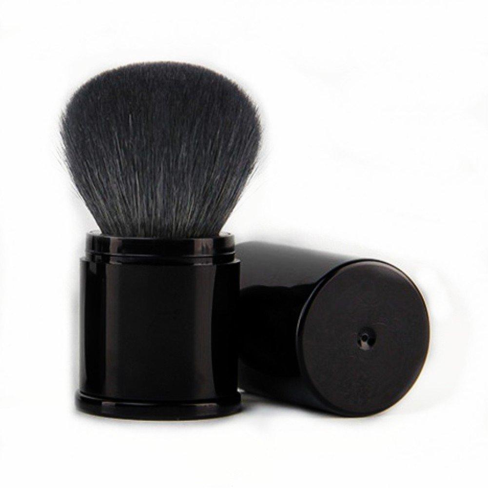 Retractable Kabuki Makeup Brush Premium Goat Hair Blush Brush for