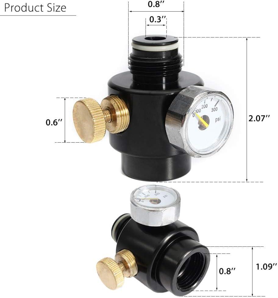 Airsoft PCP Paintball Tank Cylinder Adjustable Compressed Air Regulator