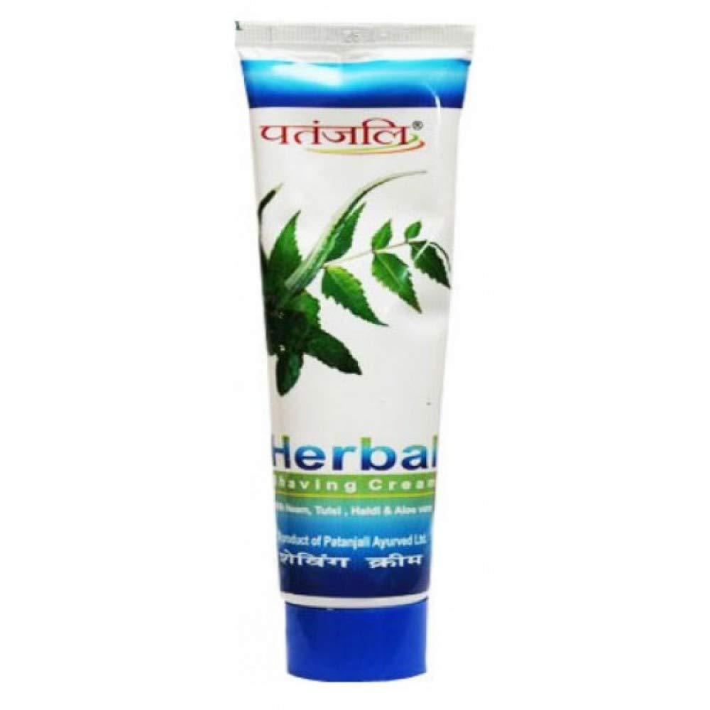 Patanjali Ayurvedic Herbal Shaving Cream With Neem Tusli Haldi & Aloe