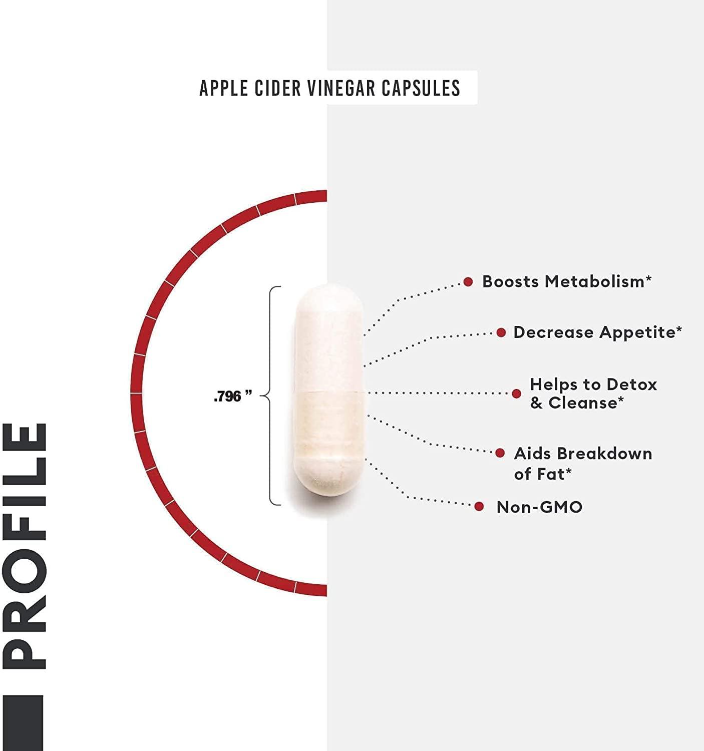 Physician's Choice Apple Cider Vinegar 60 Veggie Capsules