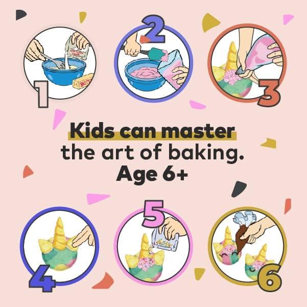 Duff Goldman DIY Kids Baking Kit by Baketivity - Bake Unicorn Rainbow  Cookies with Premeasured Ingredients