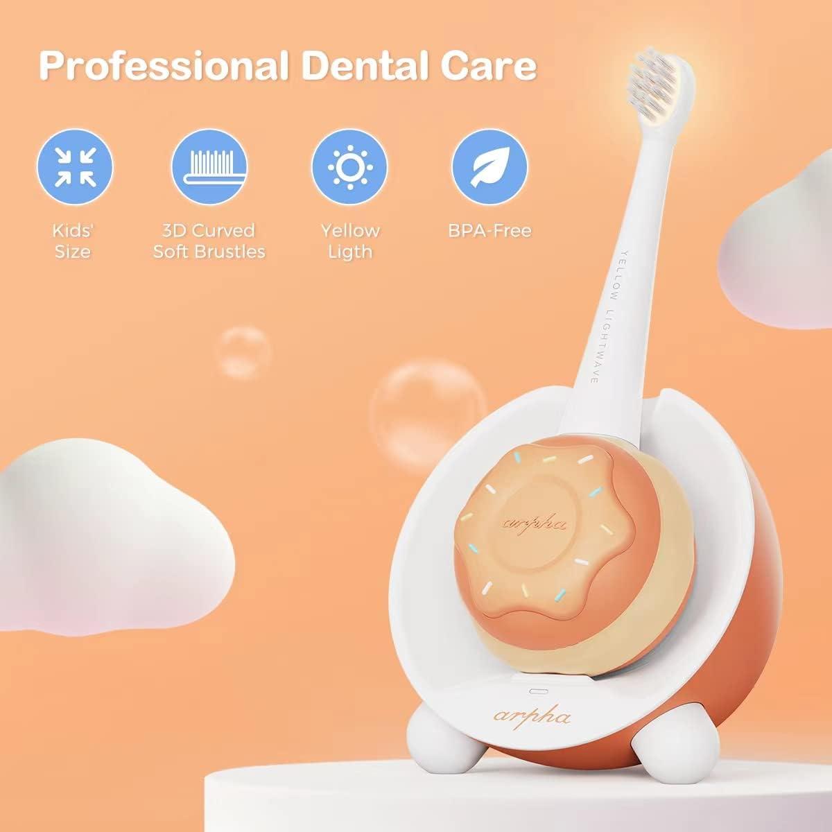 Kids Electric Power Toothbrush Age 14 EasyGrip Silicone Handle 3