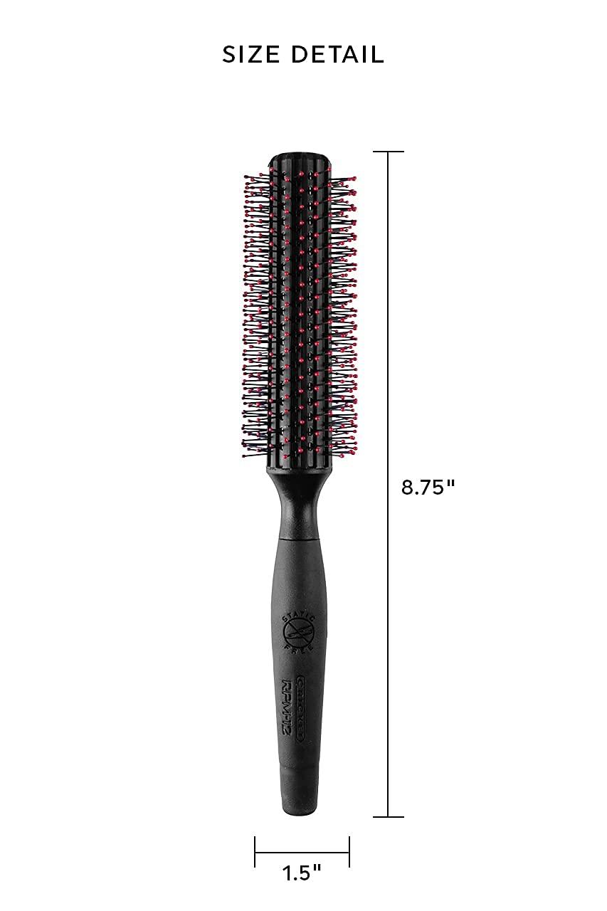 Cricket Static Free RPM 12 Row Round Hair Brush Ideal for Curling, Blow Drying & Styling All