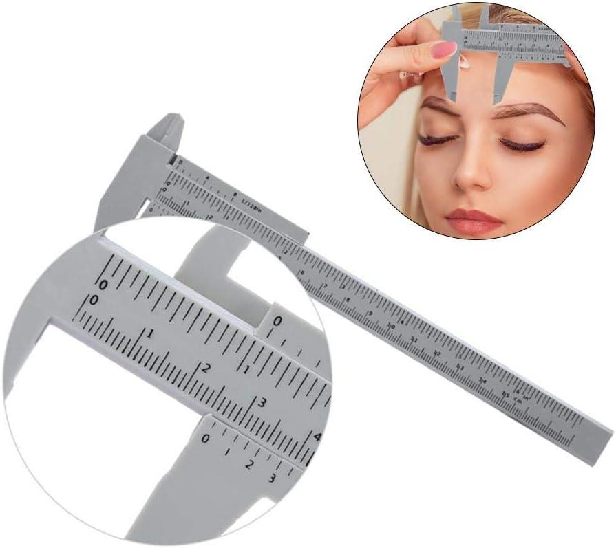 Micrometer Measuring Tool 150MM Plastic Eyebrow Tattoo Permanent Make Up Micrometer Measuring