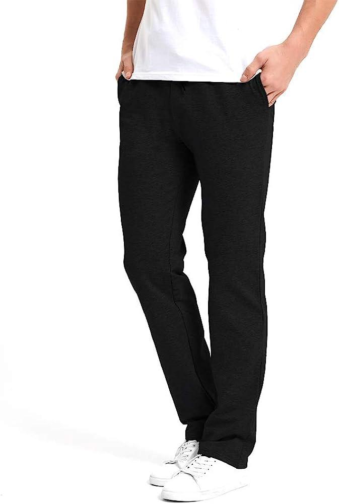 Tall Men's Sweatpants, Fleece - Relaxed Fit - Choose from Black