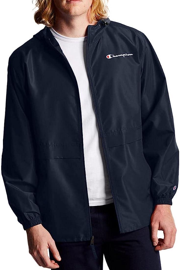 Champion full zip deals jacket script logo