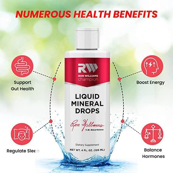 Trace Minerals by Ron Williams Liquid Trace Mineral Drops for Water