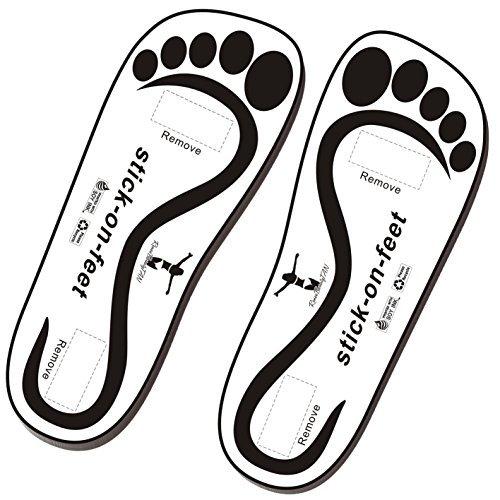 Economy 25 Pairs(50feet) Black Spray Tan Stick on Feet Disposable Spa