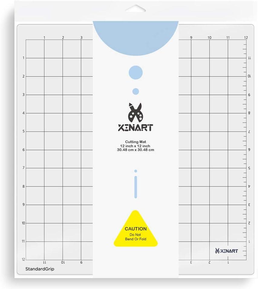 XINART Cutting Mat for Silhouette Cameo 4/3/2/1(3 Mats,12x12 inch) Strong  Adhesive Sticky Accessories Craft Vinyl Replacement Cut Mats for Silhouette