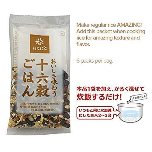 Hakubaku 16 Multigrain mix grains for Rice rice flavoring 180g (30g x 6