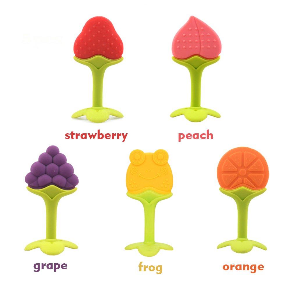 Baby Teething Toys Natural Organic Freezer Safe Teether Set with