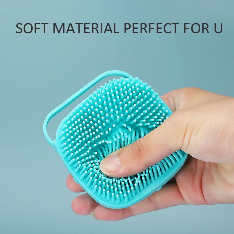Dog Bath Brush Scrubber Soft Silicone Pet Grooming Brush Bath Shampoo Massage Dispenser Shower