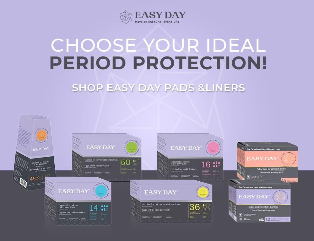EASYDAY Heavy Flow 2in1 Period & Bladder Leakage Pads with Wings