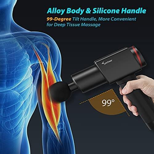 Massage Gun, Sportneer Deep Tissue Percussion Muscle Massager Gun for