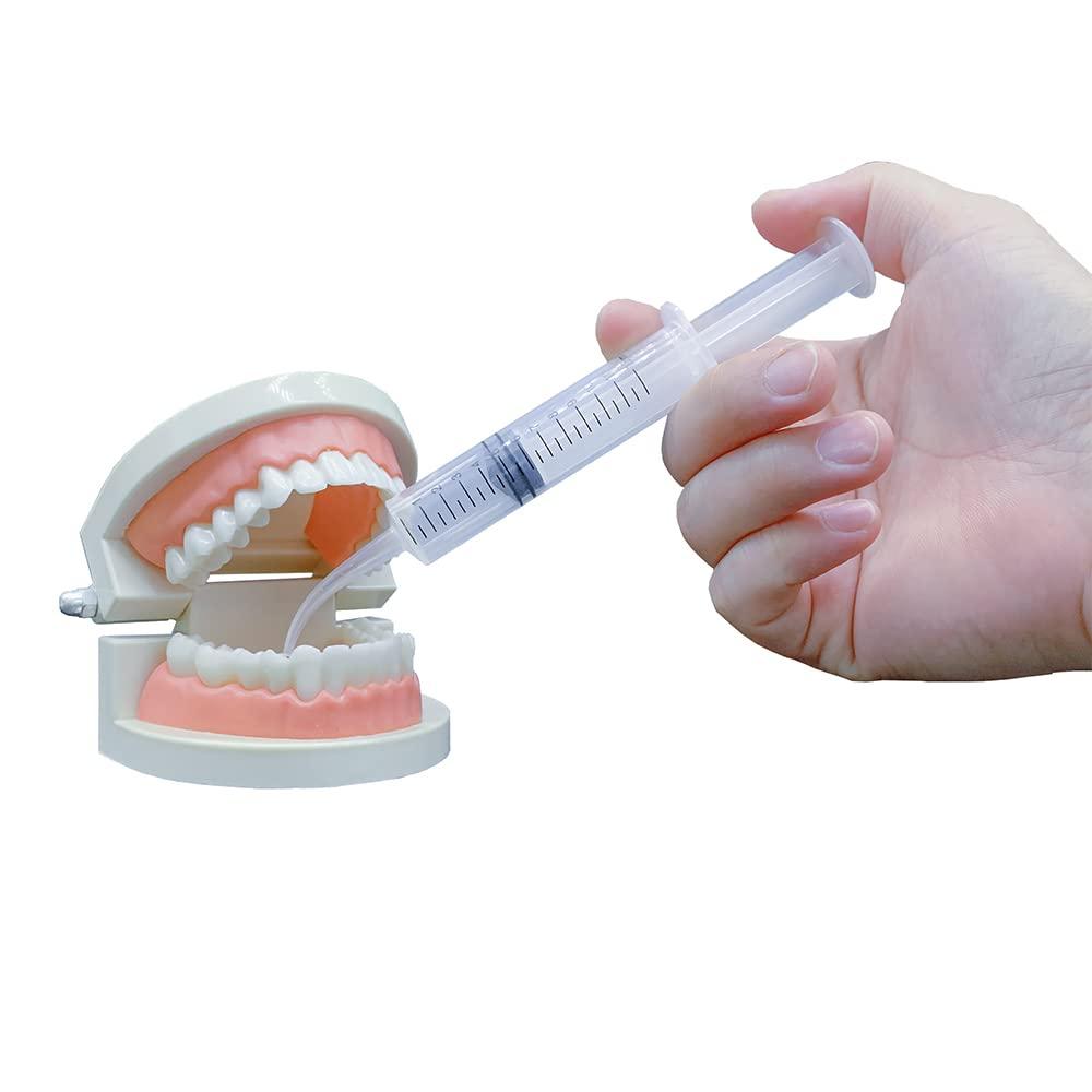 Wisdom Teeth Syringe 10 Pack Dental Irrigation Curved Syringes for