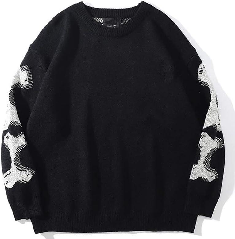 Y2K Grunge Skeleton Sweatshirt | Oversized Long Sleeve