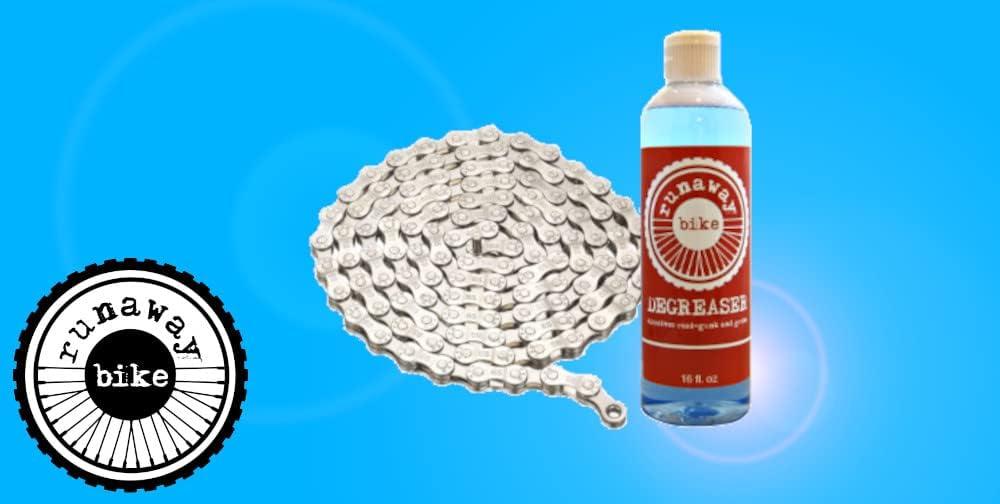Runaway Bike DEGREASER. A Low-Odor, bio-Friendly degreaser formulated for  use in Bike Chain Cleaner and scrubbing Tools.