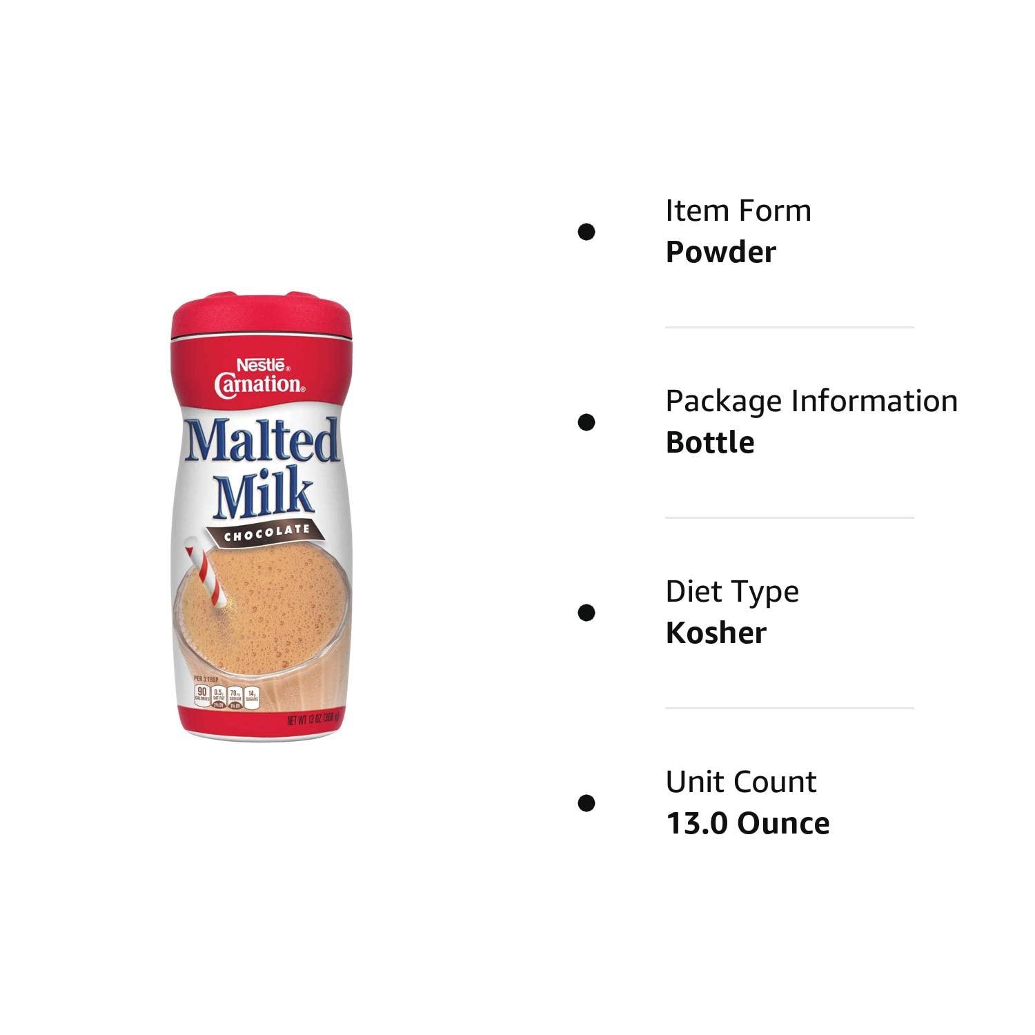 Carnation Chocolate Malted Milk Mix (2 PACKS)