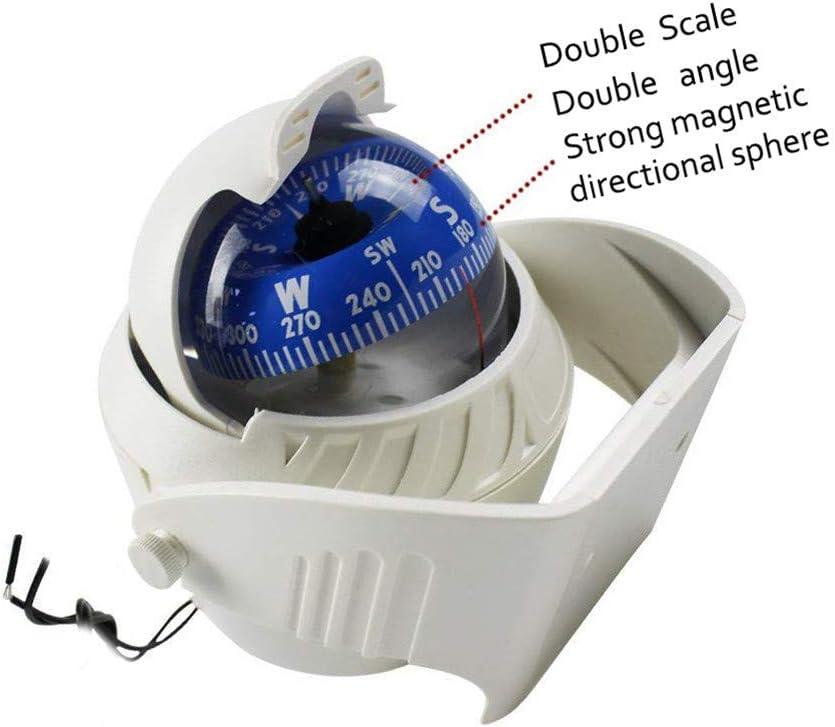 Boat Compass Flush Mount Compass, Navigation Marine Compass with Light