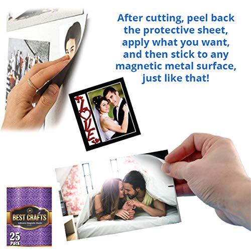 Magnetic Sheets A Pack of 5 with Adhesive Magnetic Photo Sheets