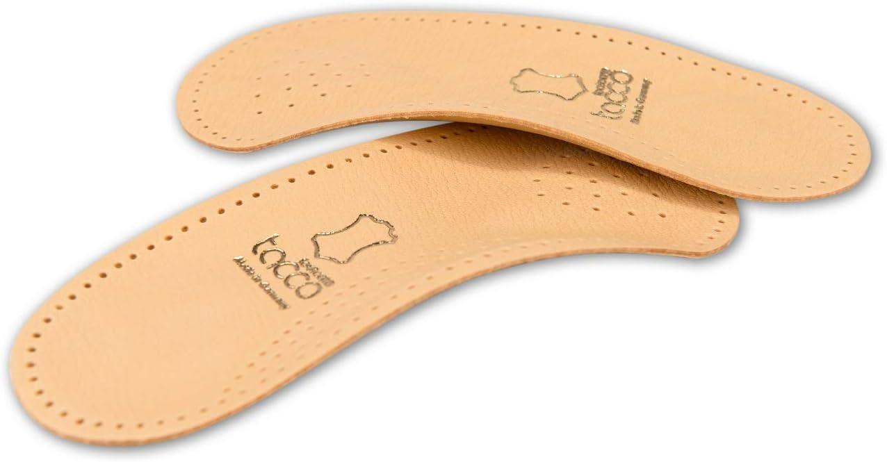 Tacco Nova Orthotic Inserts GermanMade 3/4 Length Leather Insoles