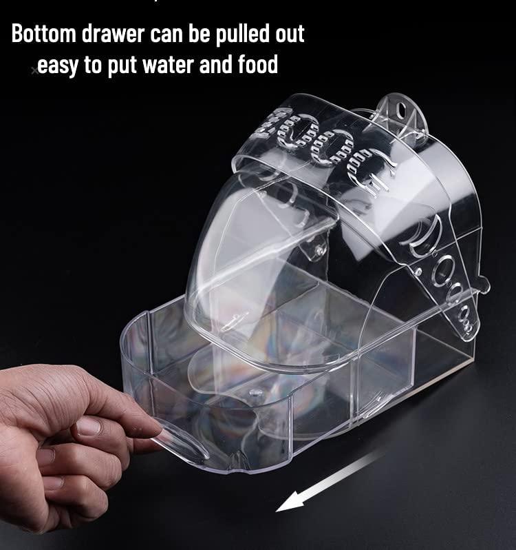 Bird Bath Cage, Cleaning Pet Supplies Cockatiel Bird Clear Bathtub with