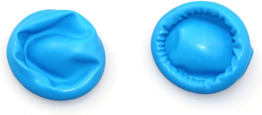 100PCS Blue Disposable Nitrile Finger Cots Non-Allergenic Rubber