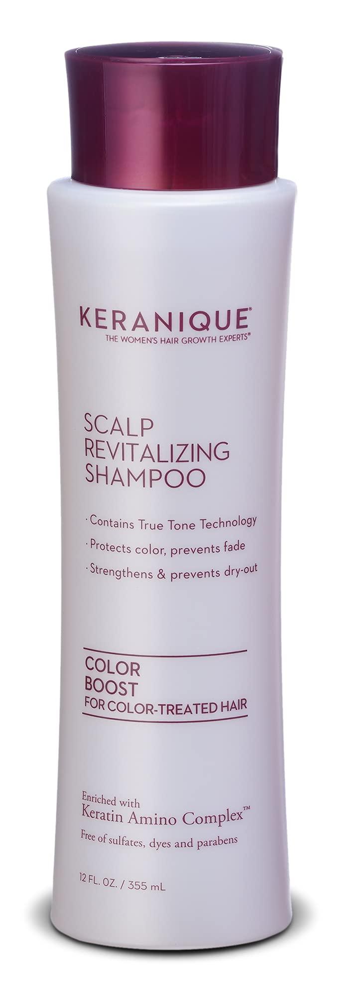 Keranique Color Boost Hair Growth Stimulating Shampoo with Keratin Amino Complex, Strengthens