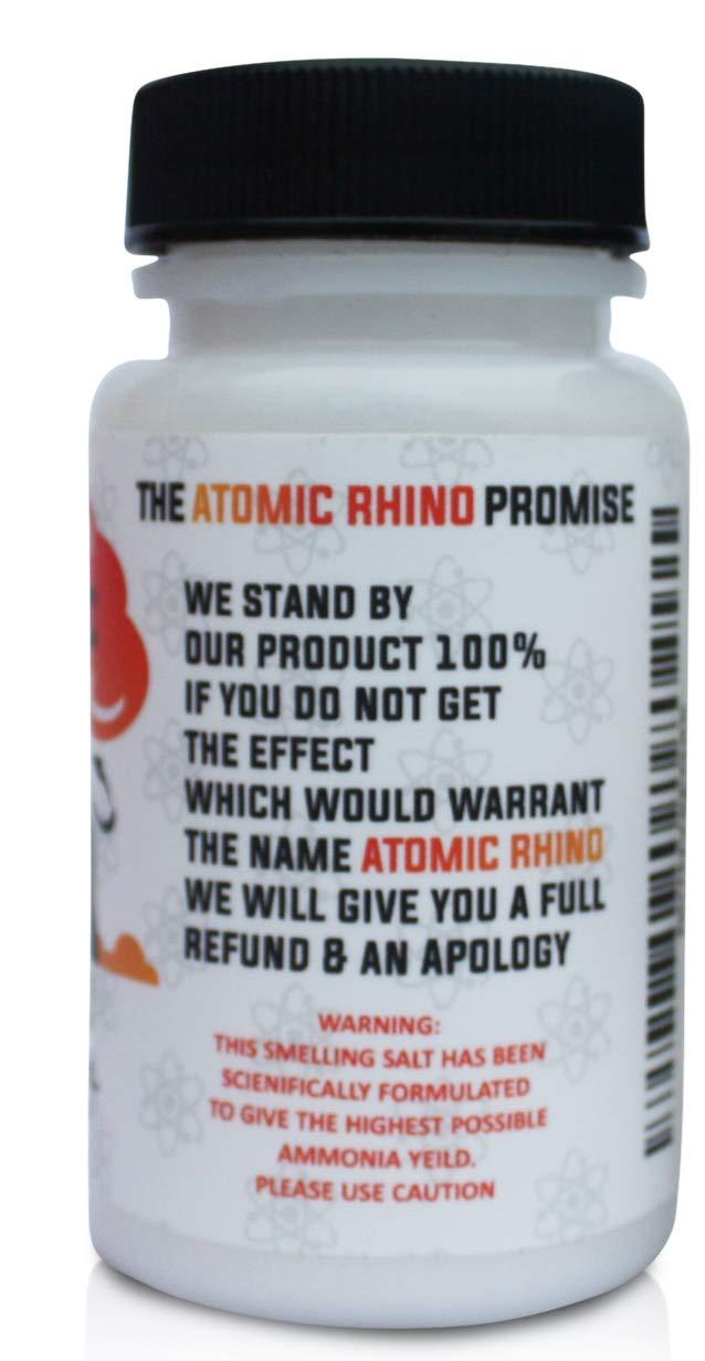 Atomic Rhino Smelling Salts for Athletes Explosive Energy Boost, 100