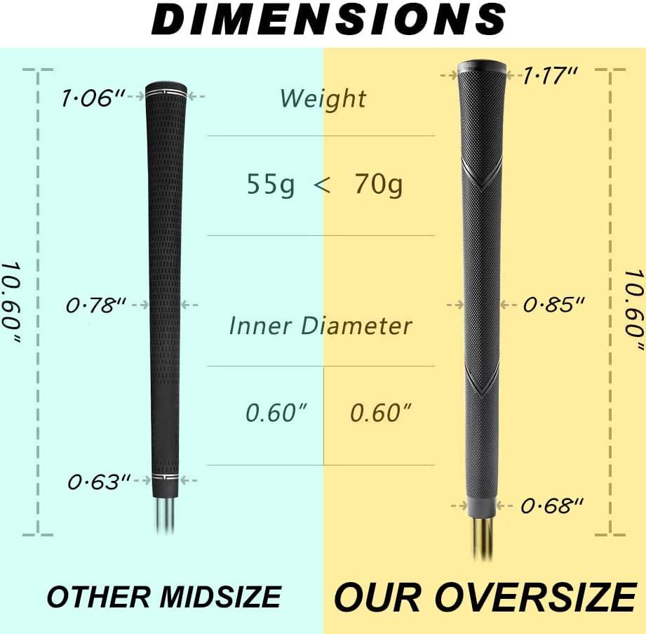 Yamato Arthritic Golf Grips Oversize Jumbo Grips for Men & Women 13