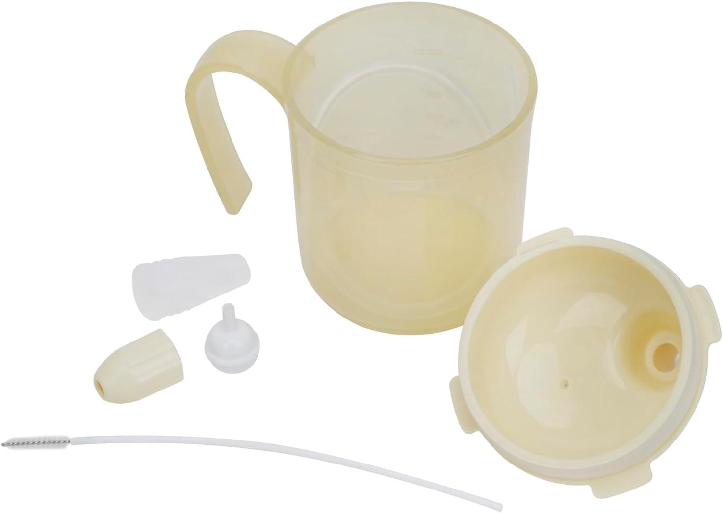 Convalescent Drinking Aids Spill Proof Feeding Cup with Extended Straw Self Feeding Assistant