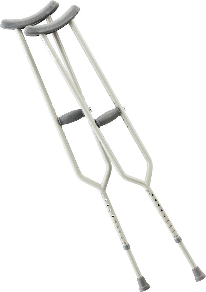 ZCHCA801ADBPK Bariatric HeavyDuty Adult Crutches Sturdy Support for Overweight Individuals