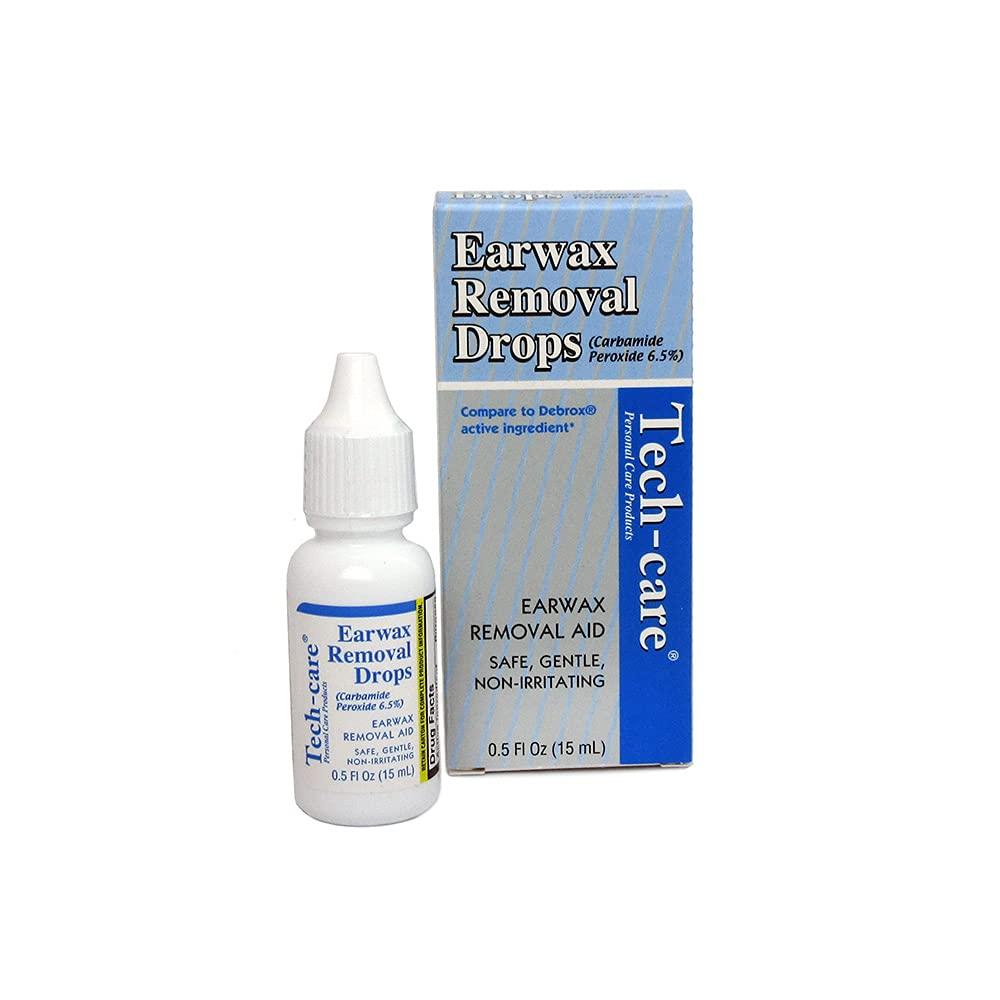 Techcare Ear Wax Removal Drops 0.5 oz Gentle & Effective Solution