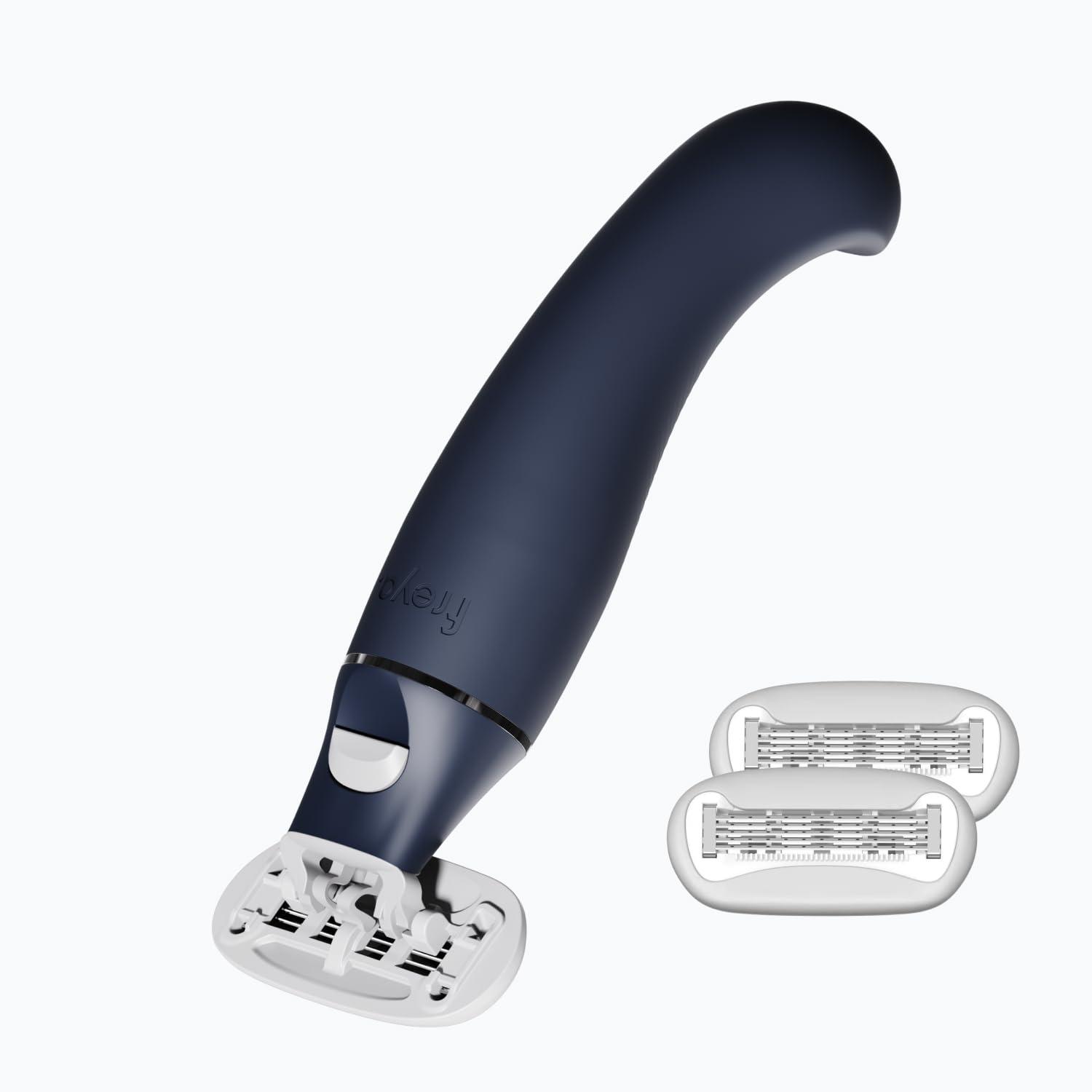 Freya Shaving Starter Kit - Purple Handle 2 Blades & Holder | International  Shipping Available | Buy Now with Express International Delivery |  GoSupps.com