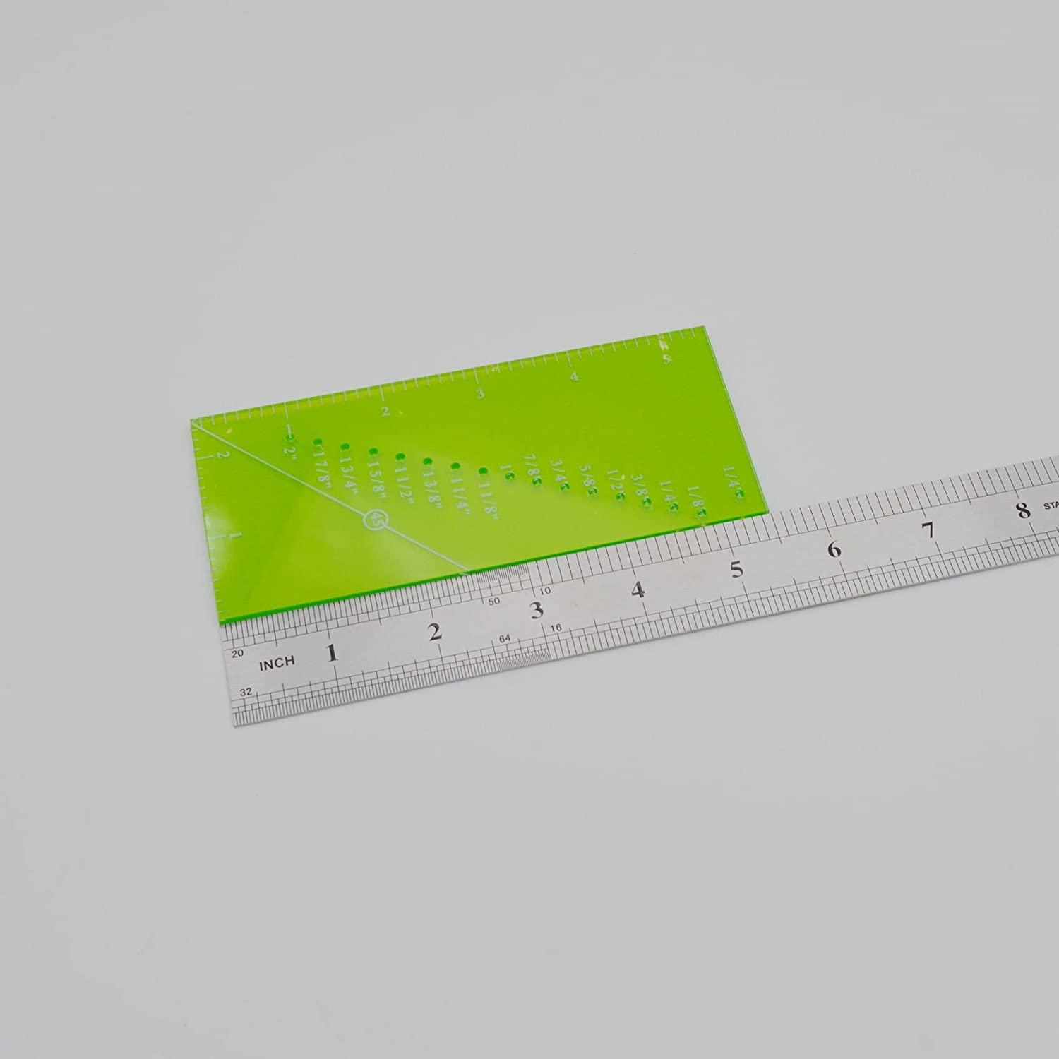 Seam Guide Ruler and Seam Guide for Sewing Machine,1/8 to 2