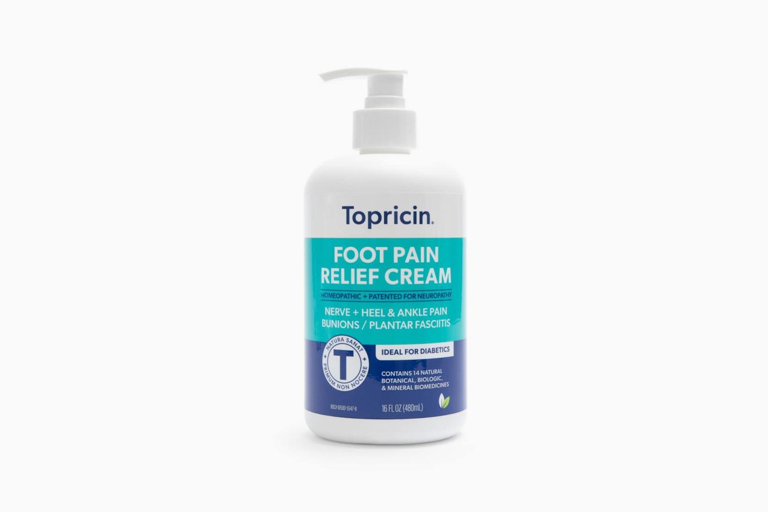 Topricin Foot Pain Relief Cream (16 oz) Soothes Aches and Pains for