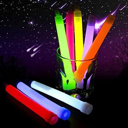 30 Ultra Bright 6 Inch Large Glow Sticks - Emergency Light Sticks with 12  Hour Duration - Glow Sticks for Camping ,Parties, Hurricane Supplies,  Earthquake, Survival Kit and More