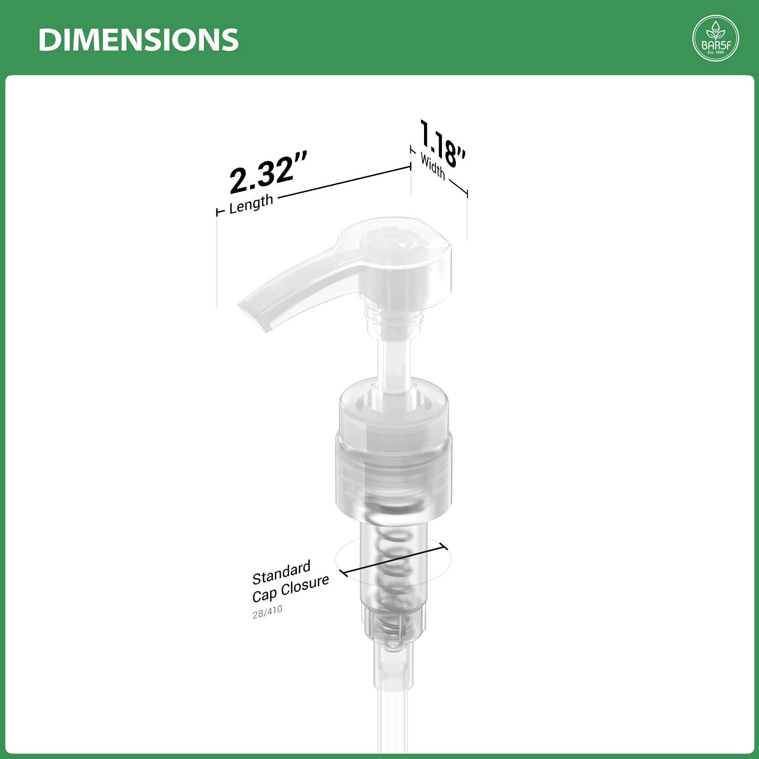 Bar5F Shampoo/Conditioner Dispenser Pump for 1 Liter (33.8 Ounce