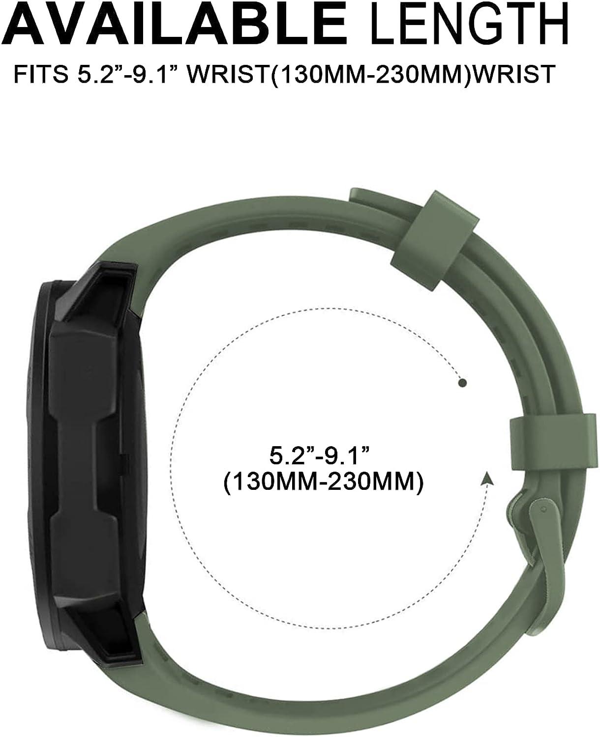 Cinturino Mimetico In Silicone Per Garmin Instinct (2, Solar, Tactical) – Morbido, Impermeabile, Con Strumenti Di Montaggio Inclusi