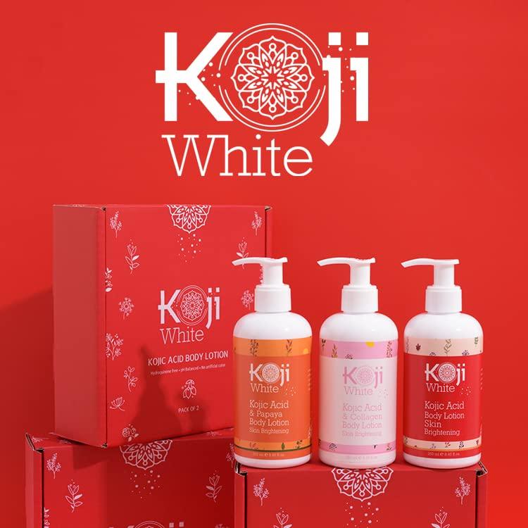 Koji White Kojic Acid & Papaya Body Lotion Gift Set for Women - Skin  Brightening & Nourishing - Vegan & Cruelty Free - 8.45 Fl Oz x 2 | Buy Now  with Express International Delivery | GoSupps.com