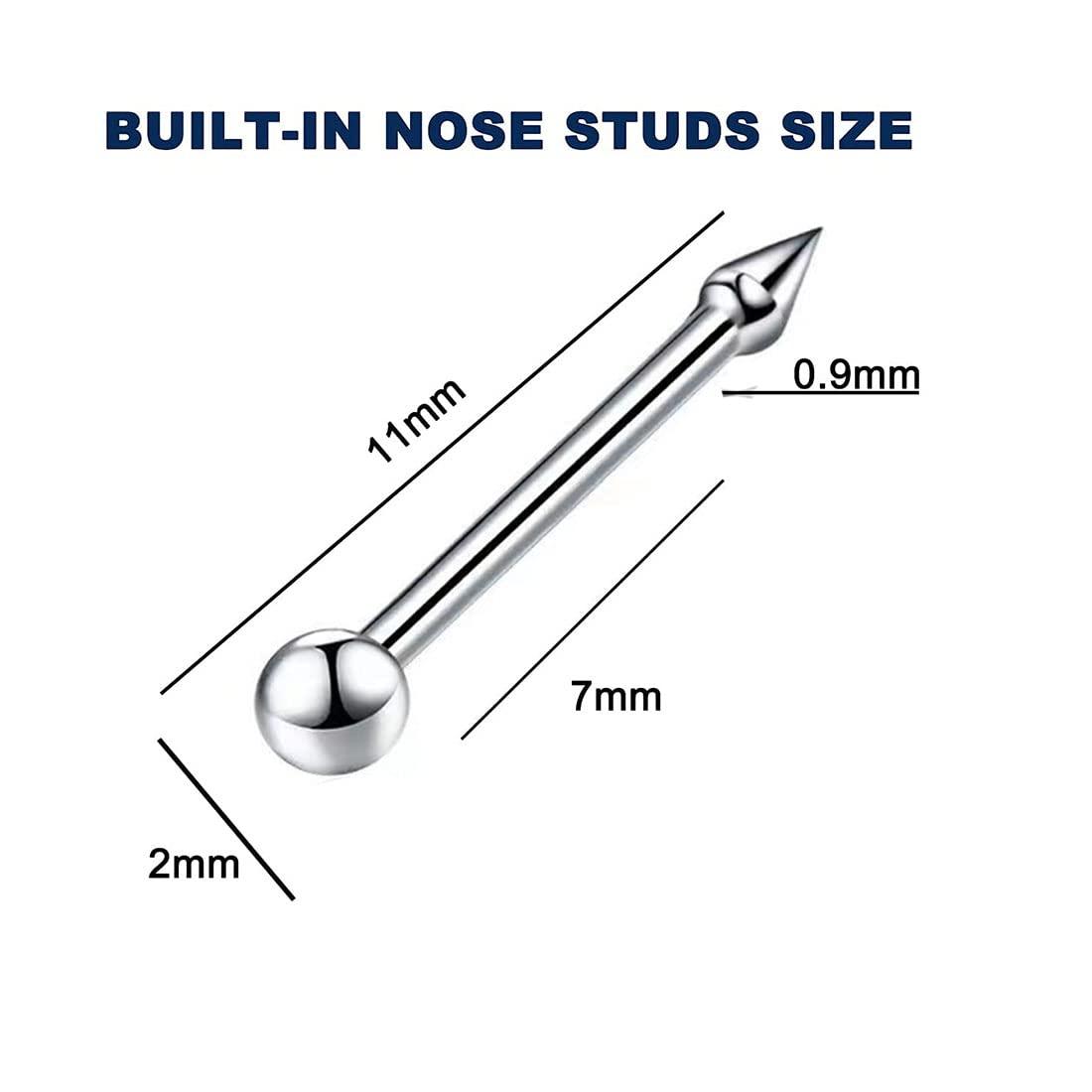 Nose Piercing Kit 2 Pack Disposable Safety Nose Piercing Gun Tool