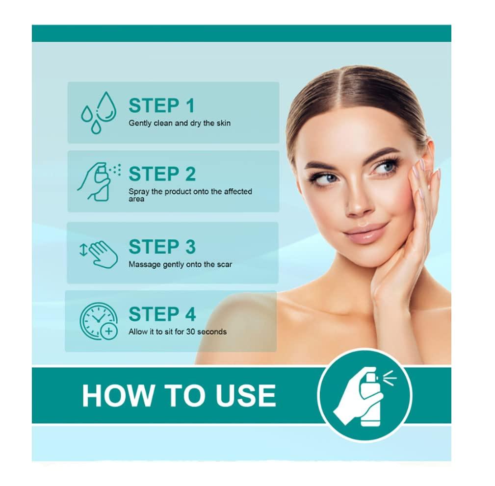 Advanced Scar Removal Spray for Surgical, Acne Scars & Stretch Marks