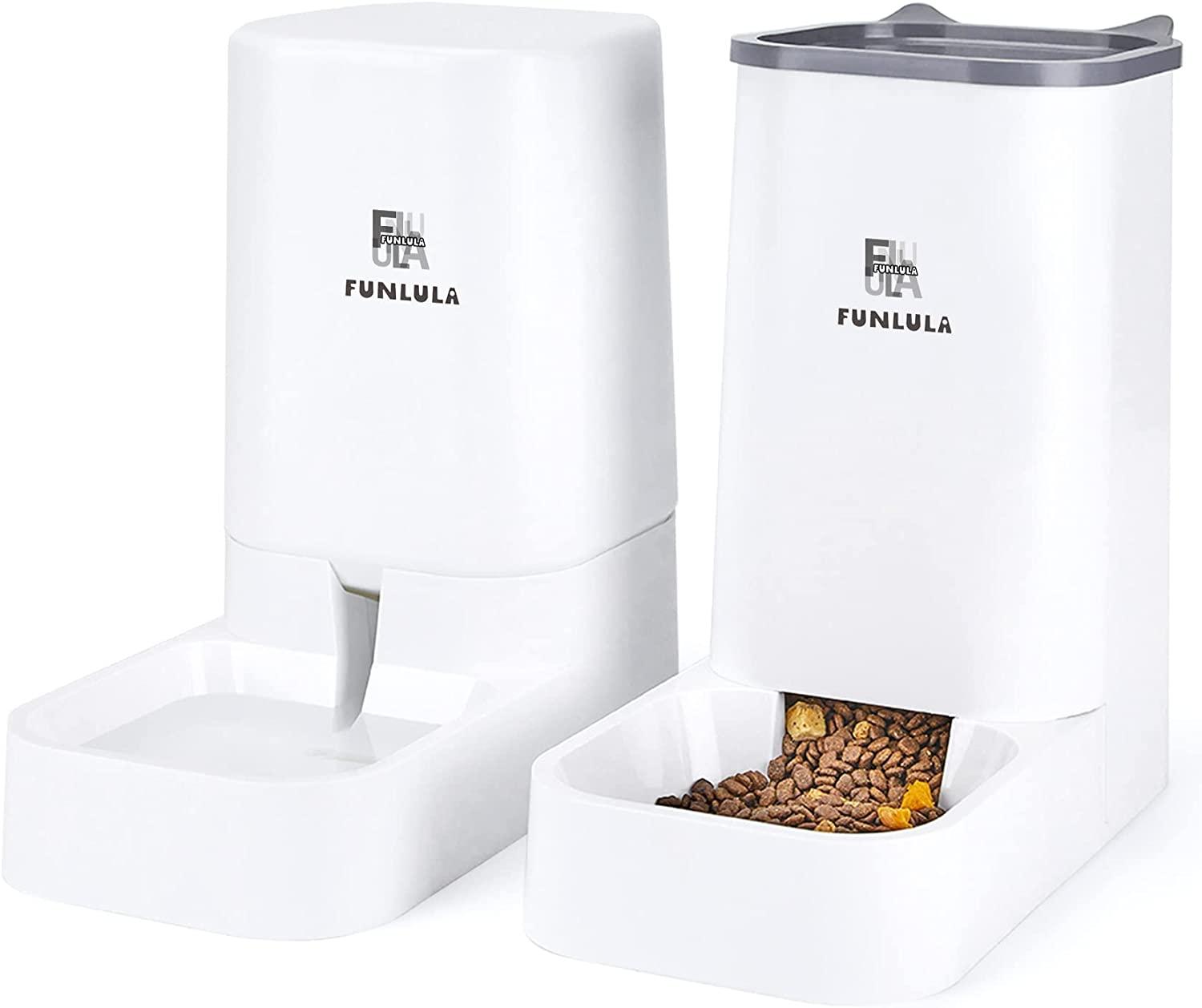 Pet Food Feeder and Water Feeder SelfDispensing Gravity Automatic